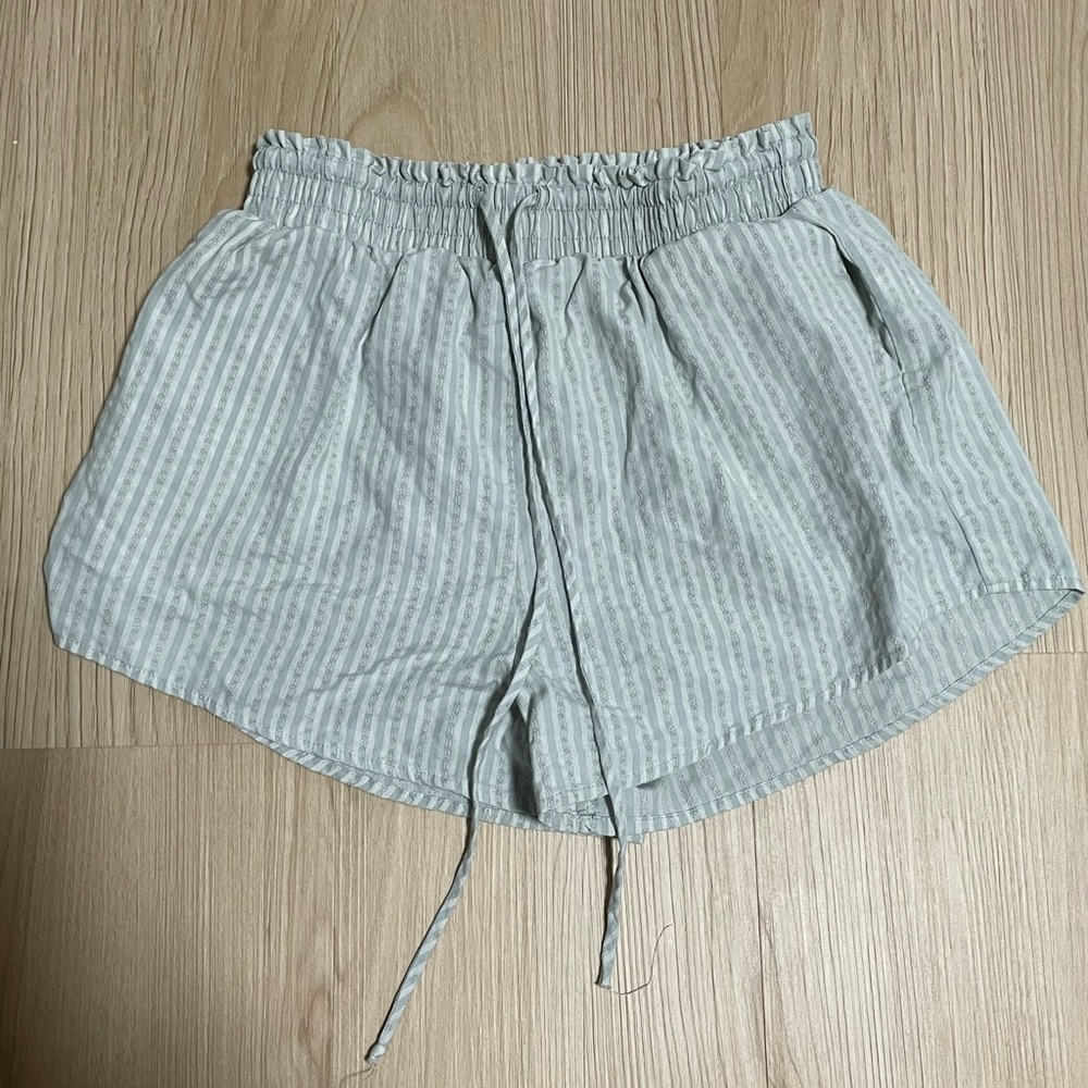 Wild Fable Green Striped Shorts
